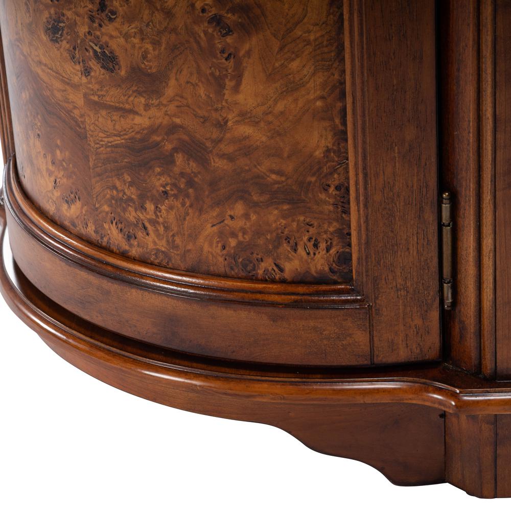 Durham Corner Cabinet, Medium Brown. Picture 10