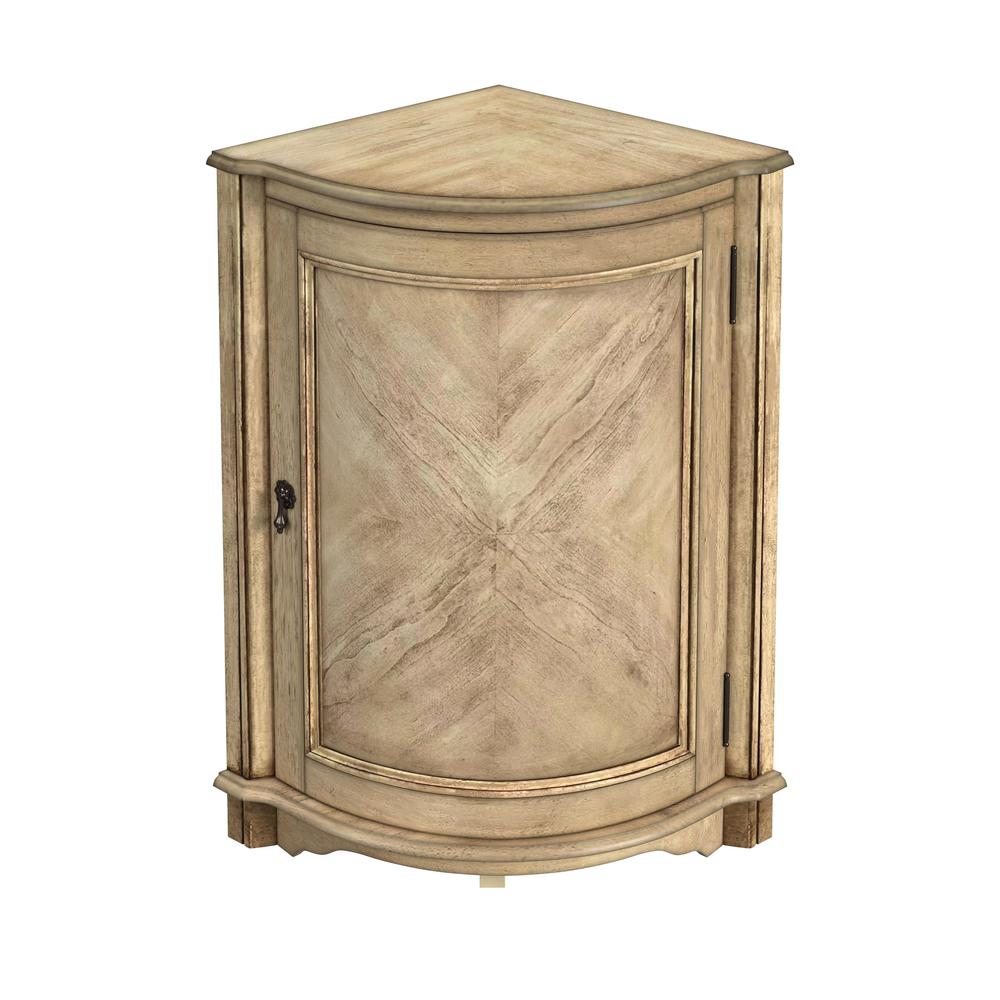 Durham Corner Cabinet, Beige. Picture 1