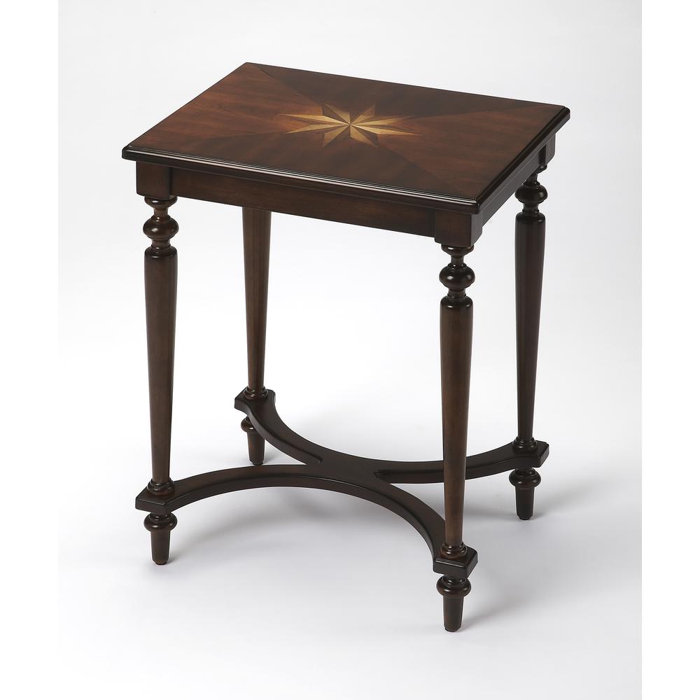 Tyler Side Table, Dark Brown. Picture 1