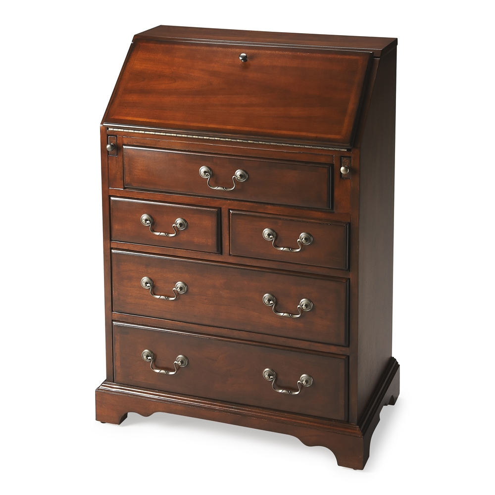 Classic Cherry Wood Secretary Desk, Belen Kox. Picture 1