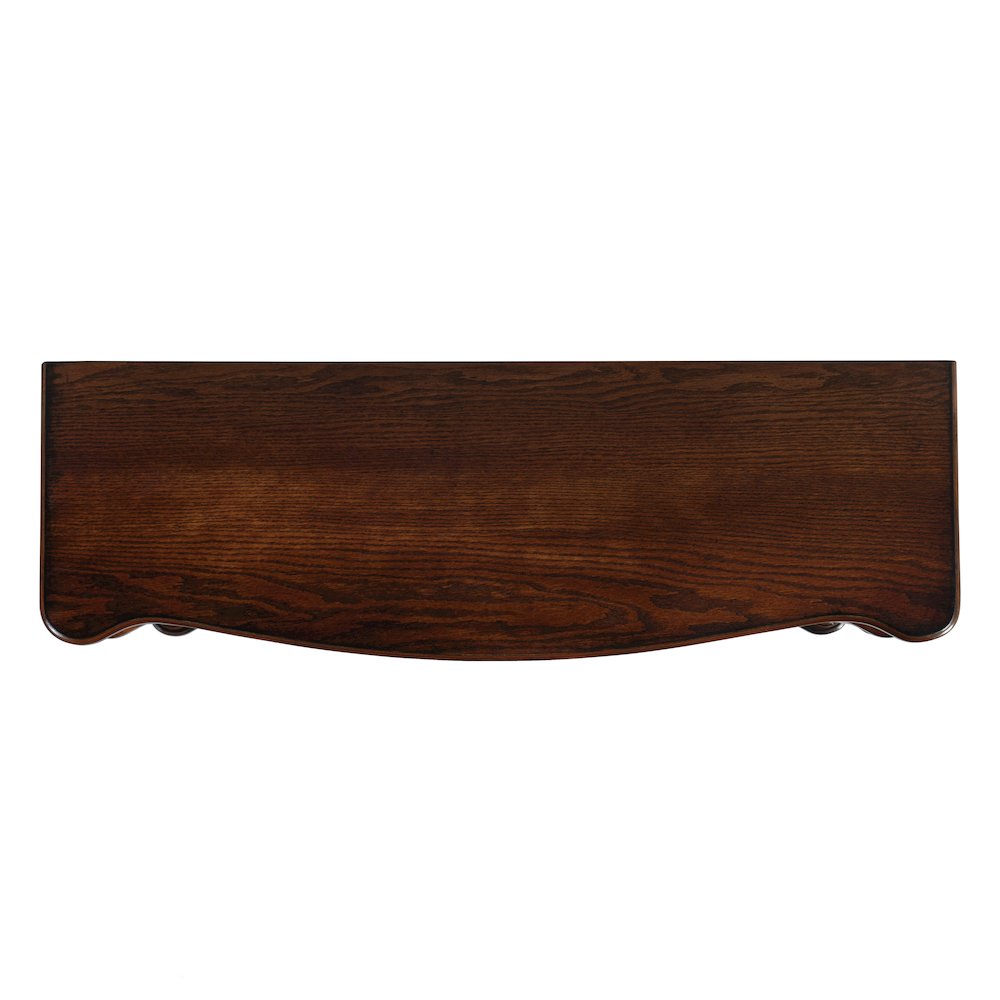 Alexander 37 in. W Wood 1 Drawer Console Table, Brown. Picture 7