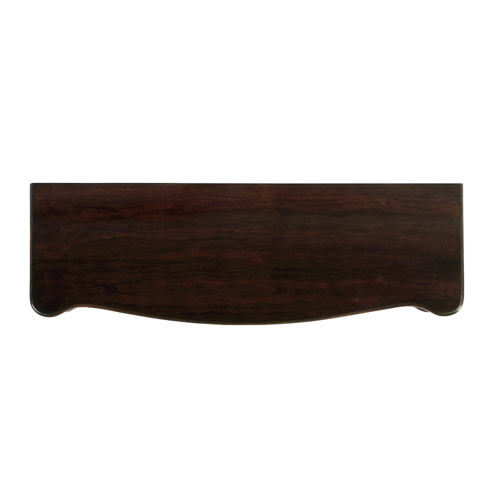 Alexander 37 in. W Wood 1 Drawer Console Table, Dark Brown. Picture 7
