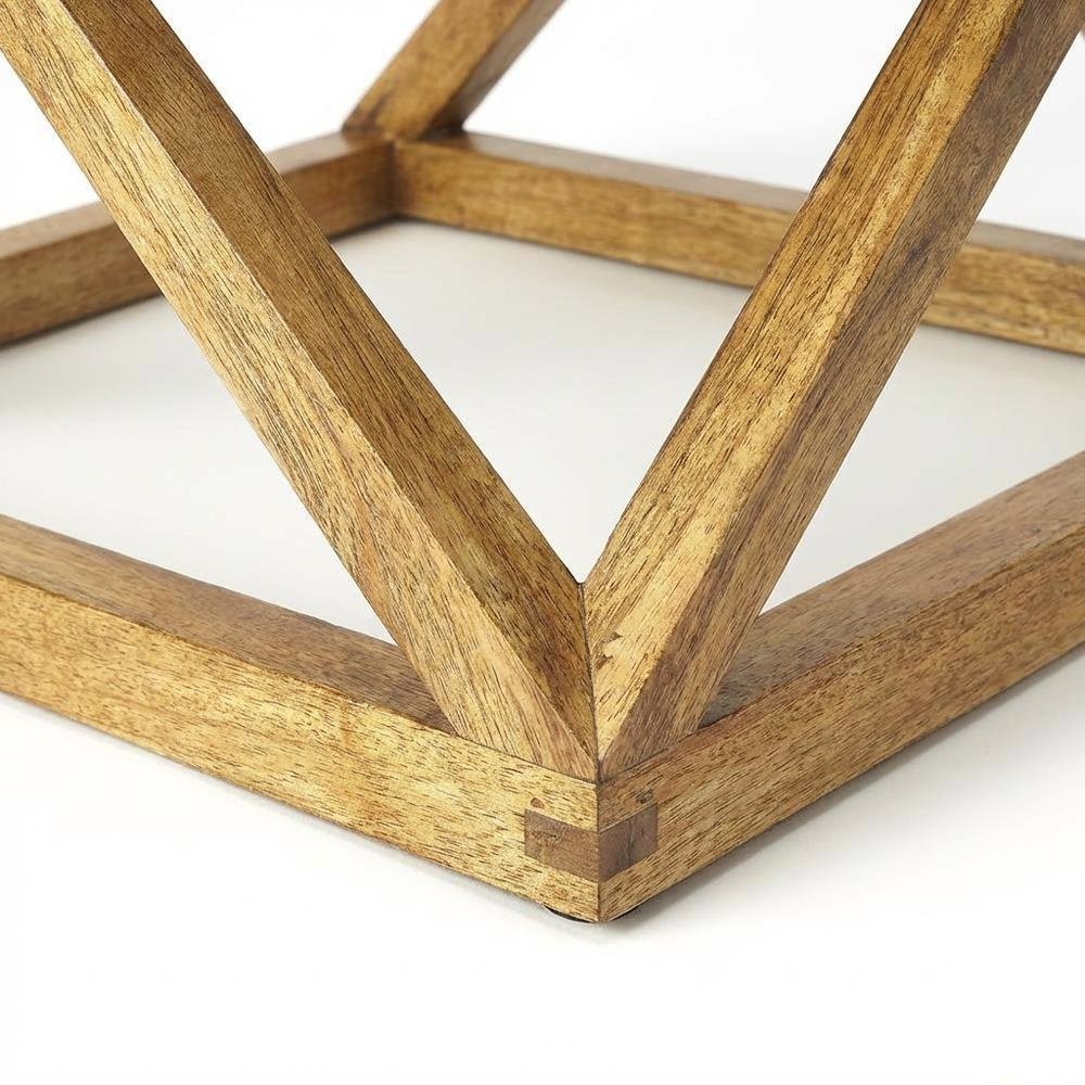 Square End Table with Marble Top, Modern Accent Side Table for Living Room. Picture 8