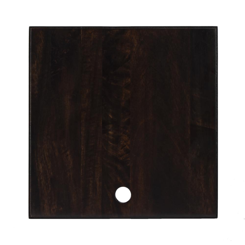 Hammond Folding Side Table, Dark Brown. Picture 6