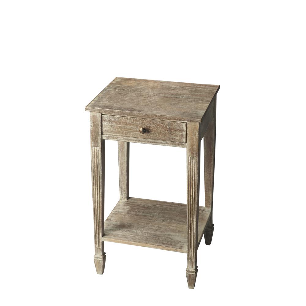 Bixby Rectangular Side Table, Gray. Picture 1