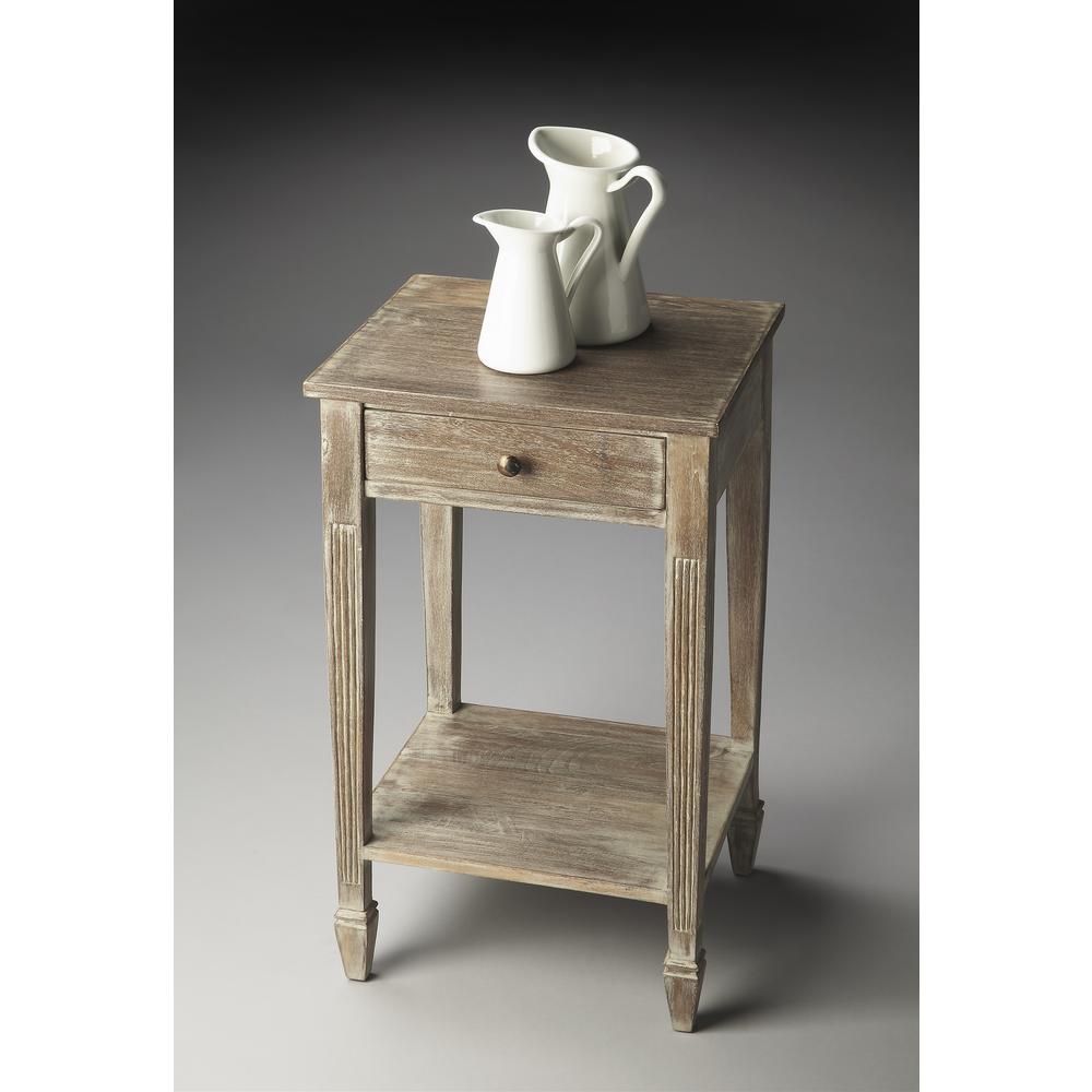 Bixby Rectangular Side Table, Gray. Picture 4