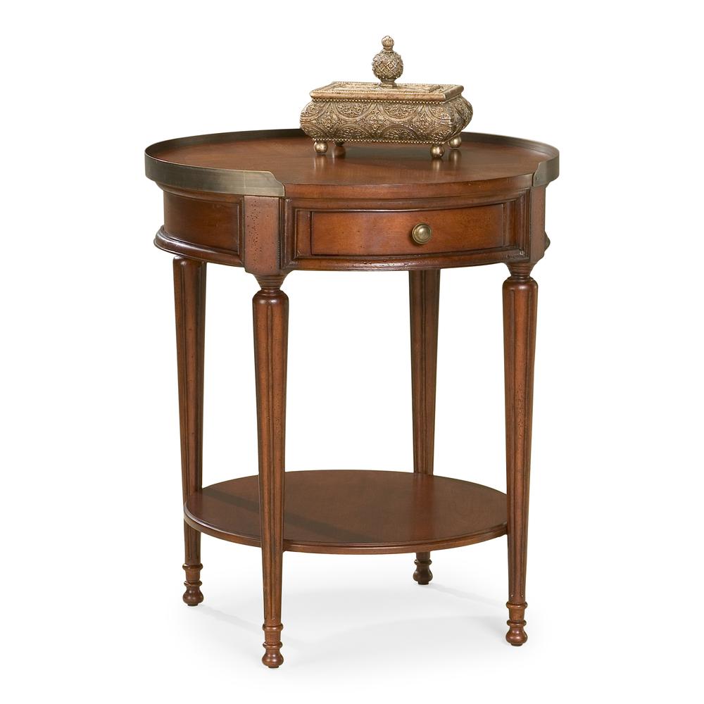 Sampson Side Table with Storage, Dark Brown. Picture 5