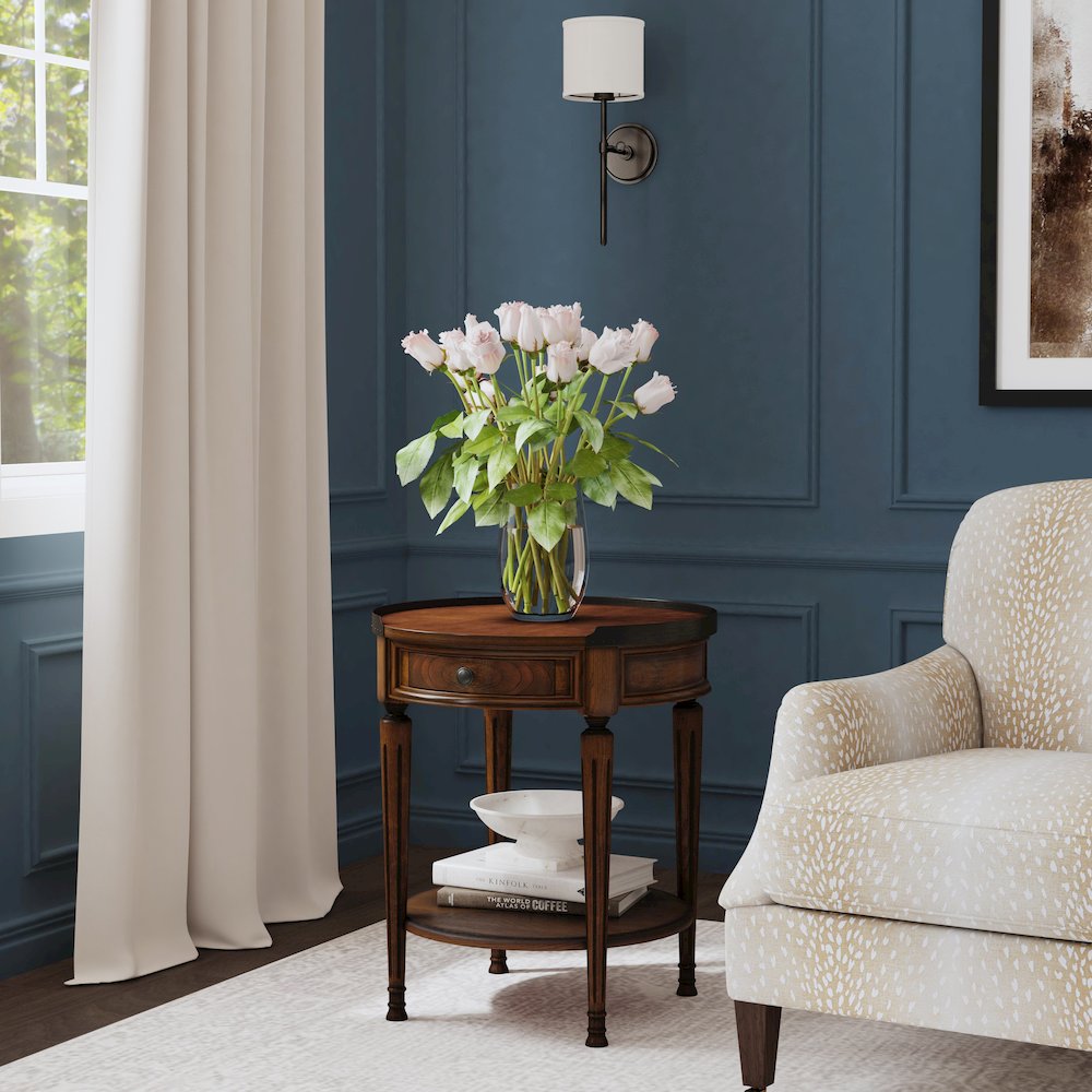 Sampson Side Table with Storage, Dark Brown. Picture 6