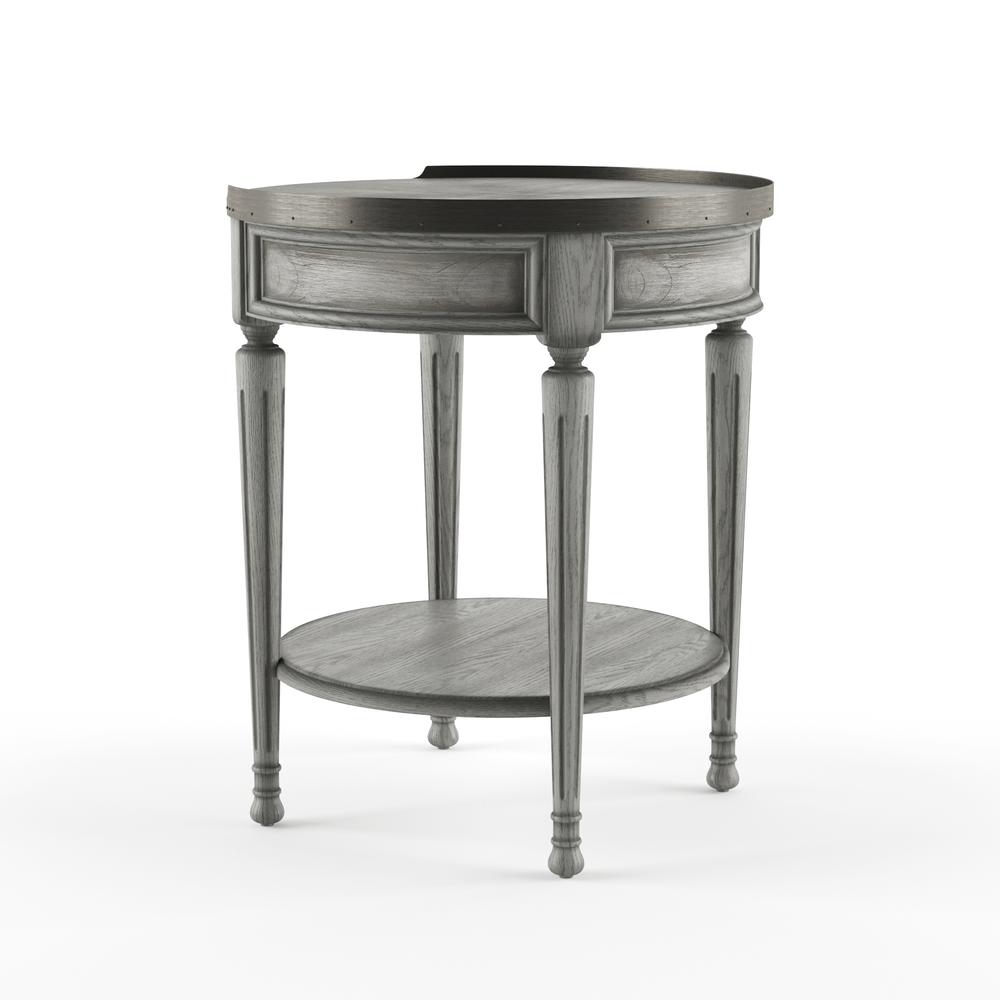 Sampson Side Table with Storage, Gray. Picture 2