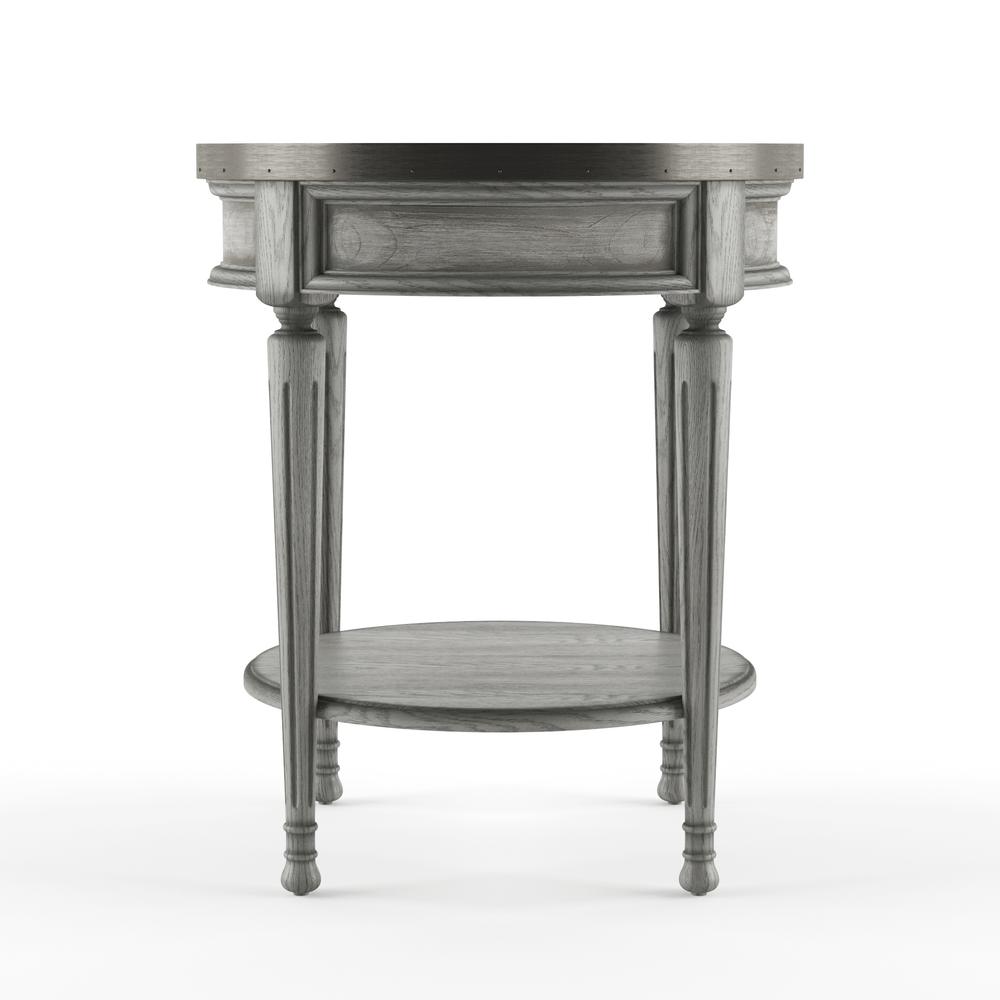 Sampson Side Table with Storage, Gray. Picture 3
