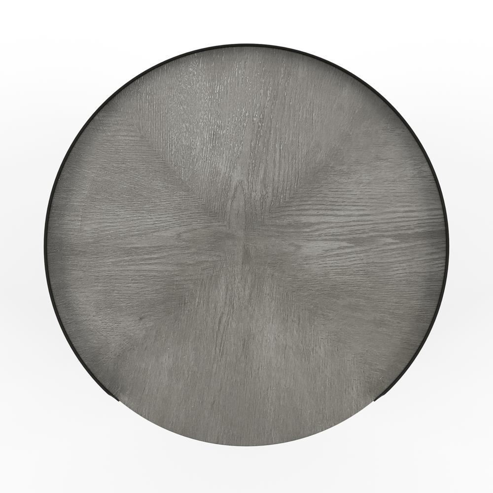 Sampson Side Table with Storage, Gray. Picture 4