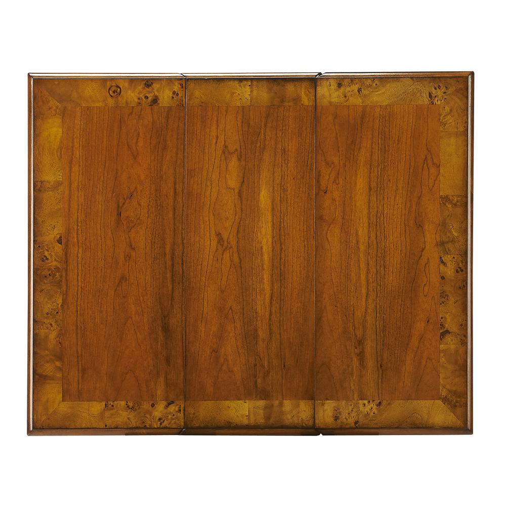 Darrow Drop-Leaf Side Table, Medium Brown. Picture 3