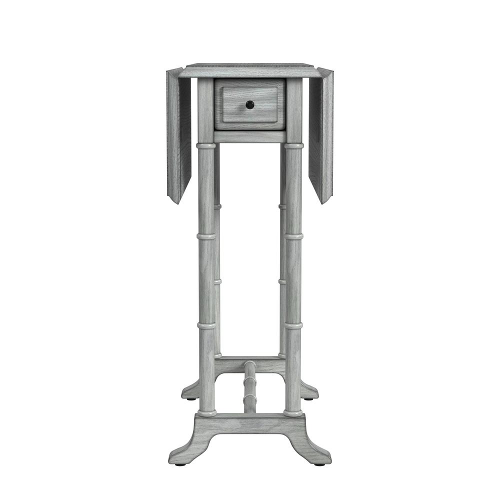 Darrow Drop-Leaf Side Table, Gray. Picture 3