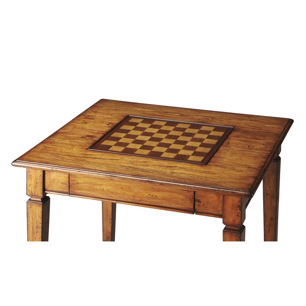 Breckinridge Rustic Game Table, Light Brown. Picture 2