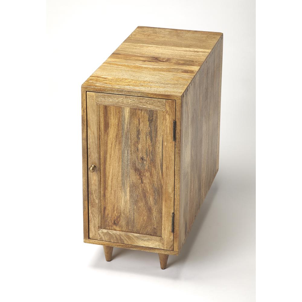 Conrad Modern End Table, Light Brown. Picture 1