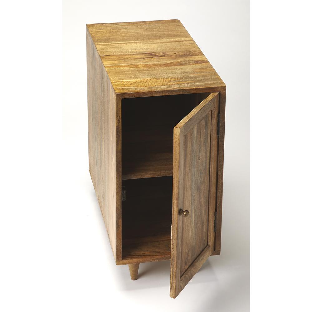 Conrad Modern End Table, Light Brown. Picture 2