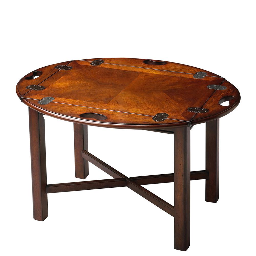 Carlisle Butler Coffee Table, Dark Brown. Picture 1