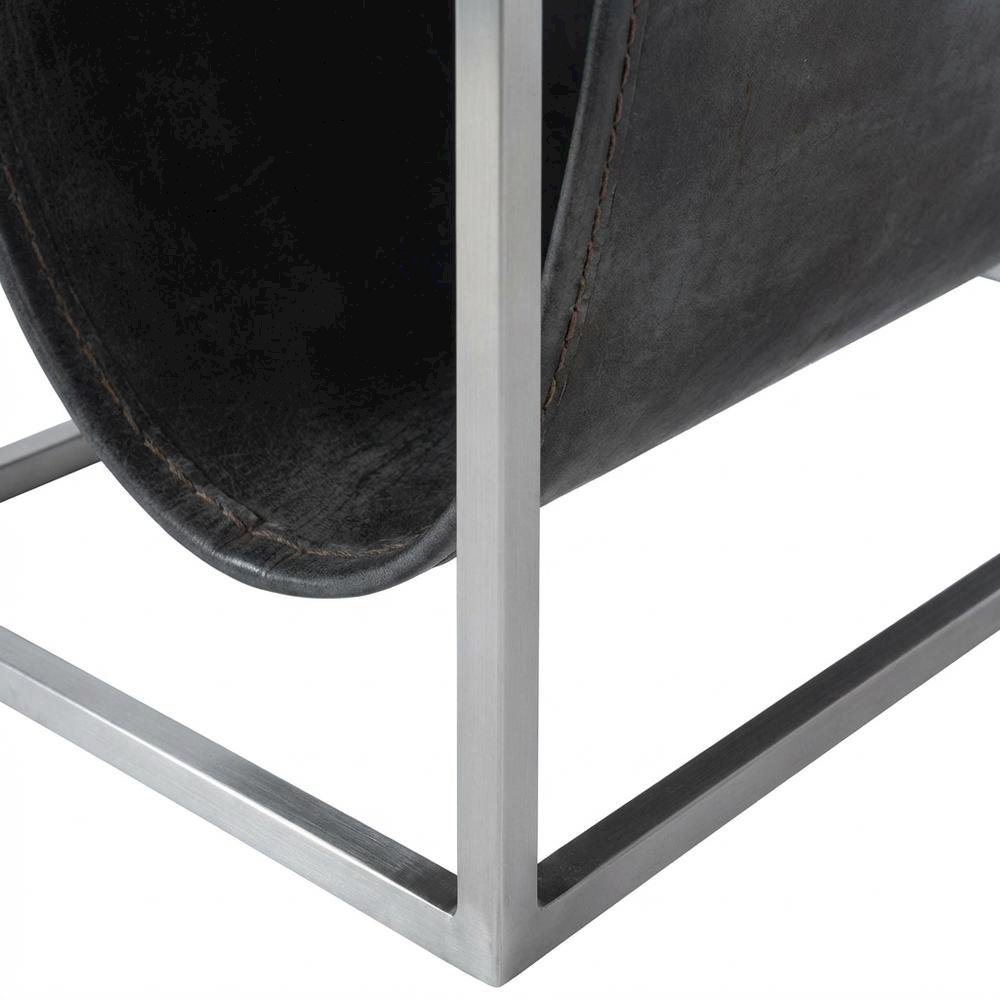 Modern Magazine Table with Marble Top, Metal Accent Side Table for Living Room. Picture 7