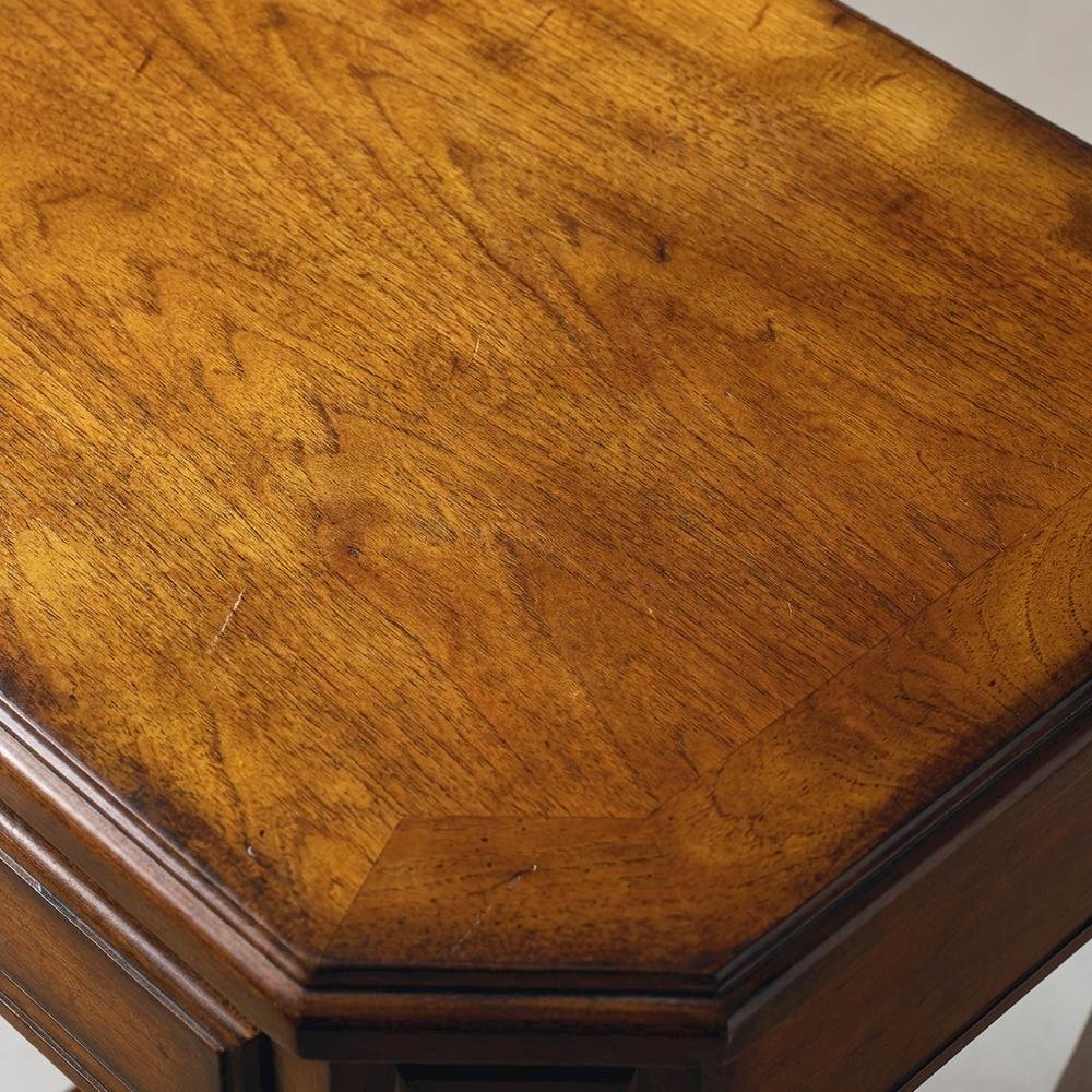 Traditional Console Table with Drawer for Entryway, Accent Sofa Table, Olive Ash. Picture 6