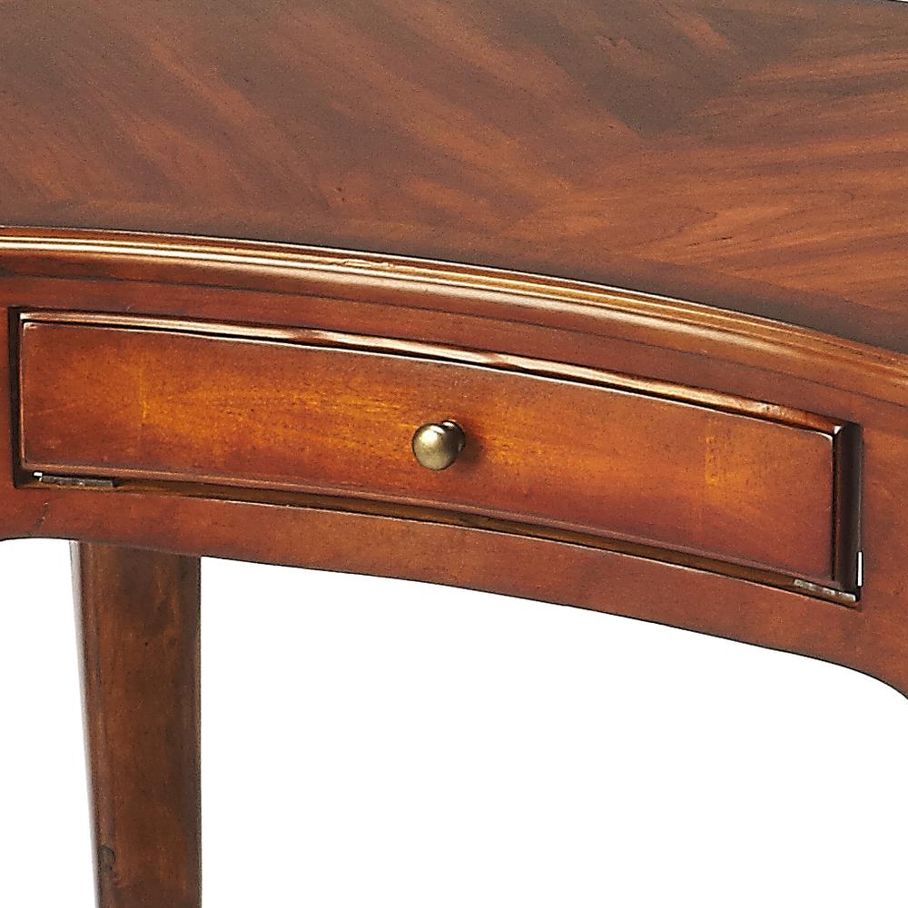 Edgewater Writing Desk, Medium Brown. Picture 2