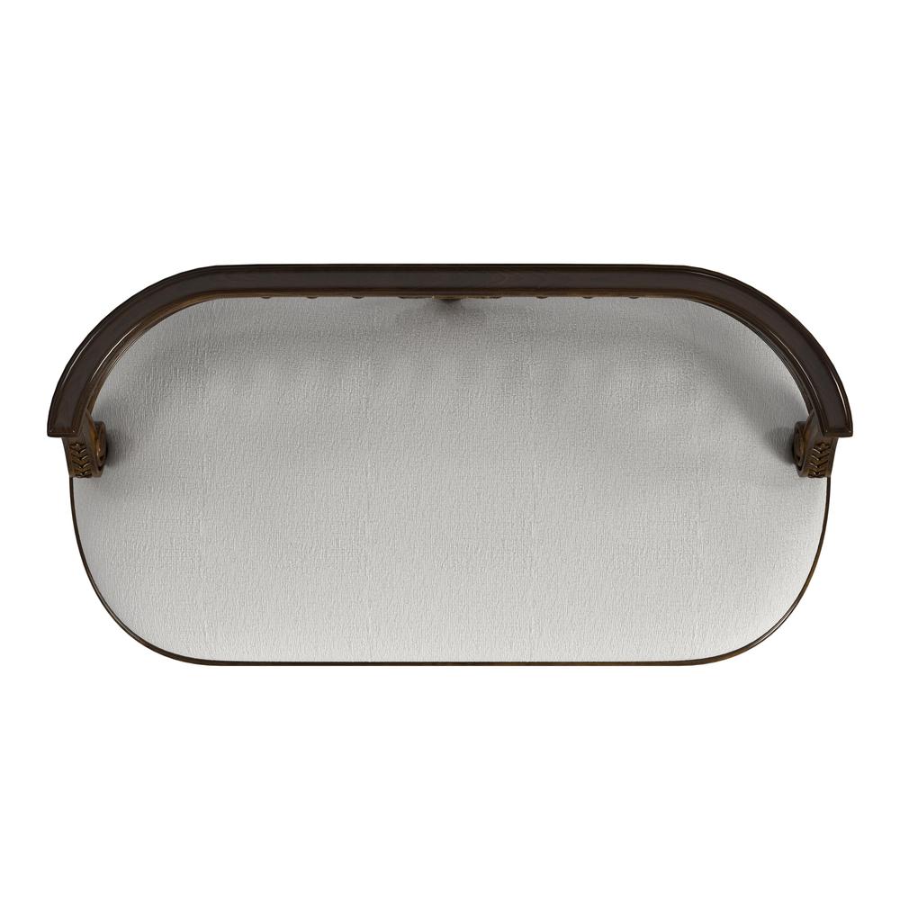 Hathaway 37" Upholstered Bench, Medium Brown. Picture 5