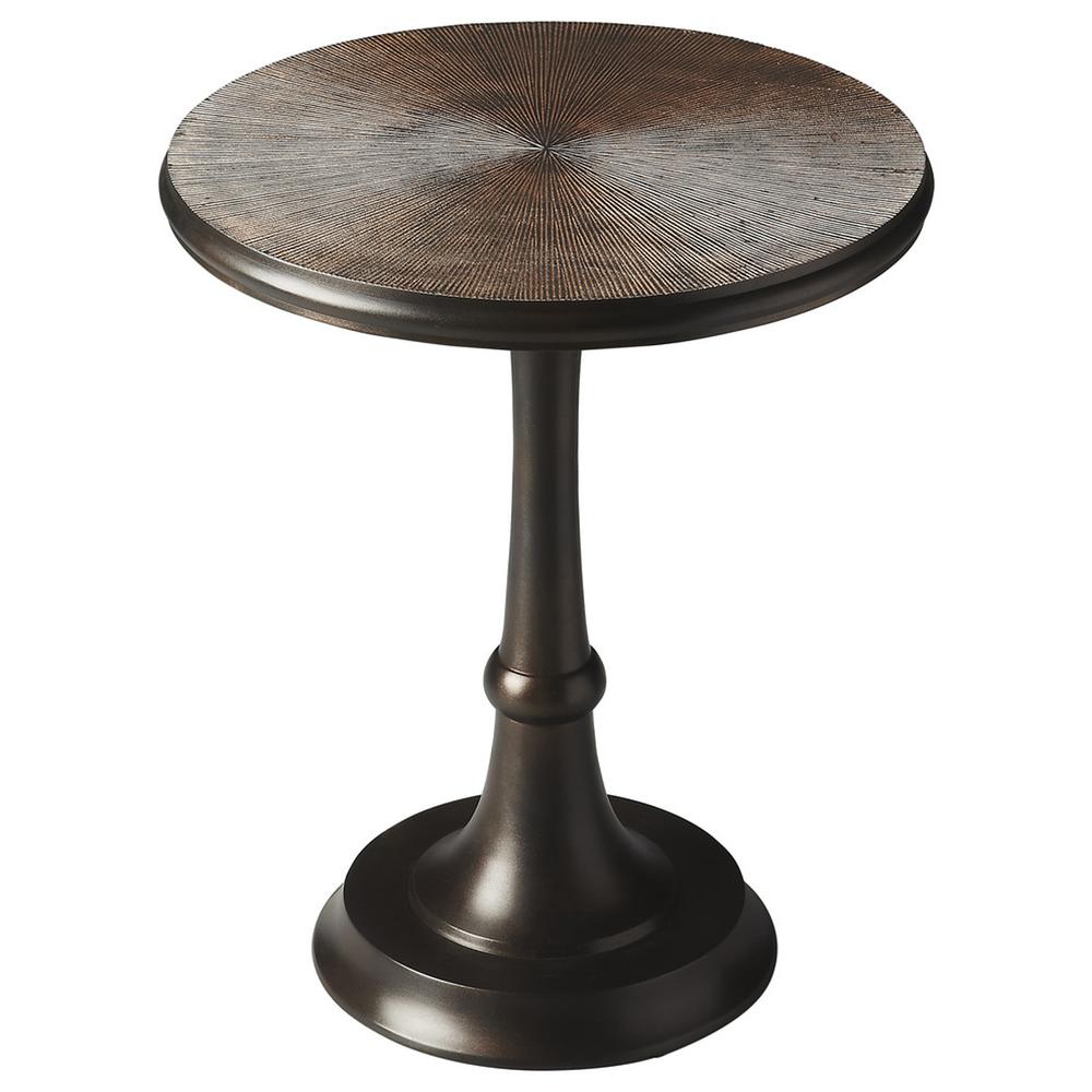 Beaumont Metal Side Table, Bronze. Picture 1