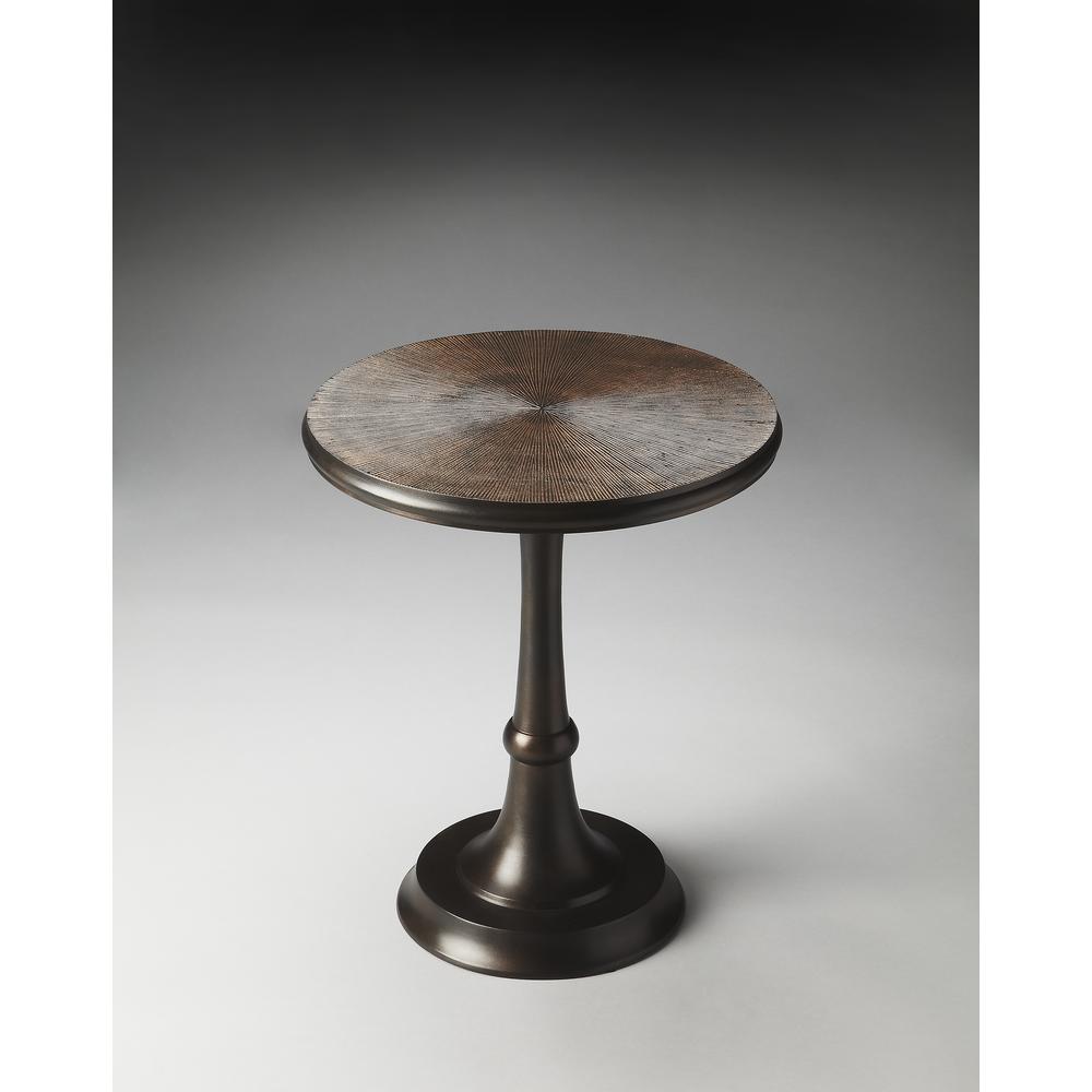 Beaumont Metal Side Table, Bronze. Picture 4