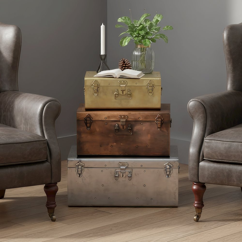 Spirit Iron Storage Trunk Set, Assorted. Picture 3
