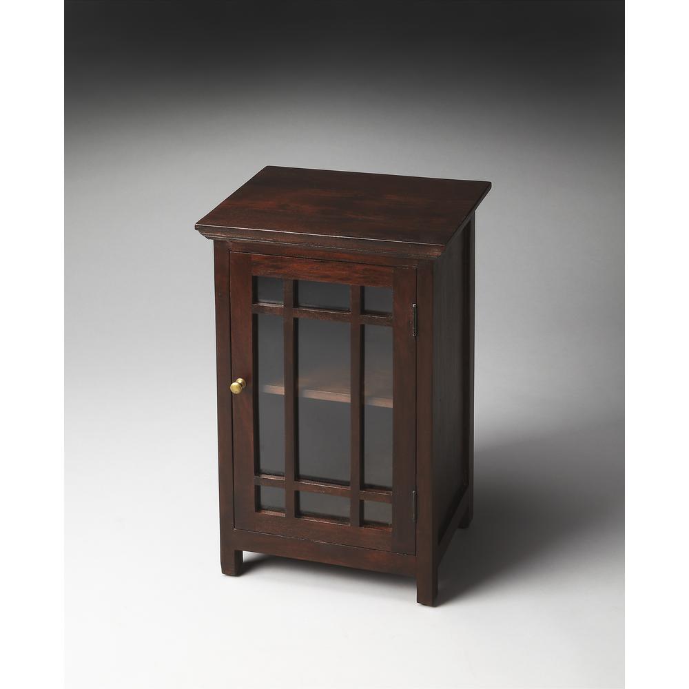 Baxter Transitional Cabinet, Dark Brown. Picture 2