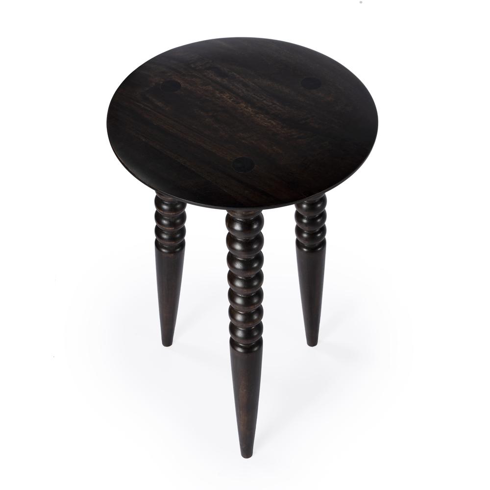 Fluornoy Wood Side Table, Dark Brown. Picture 3