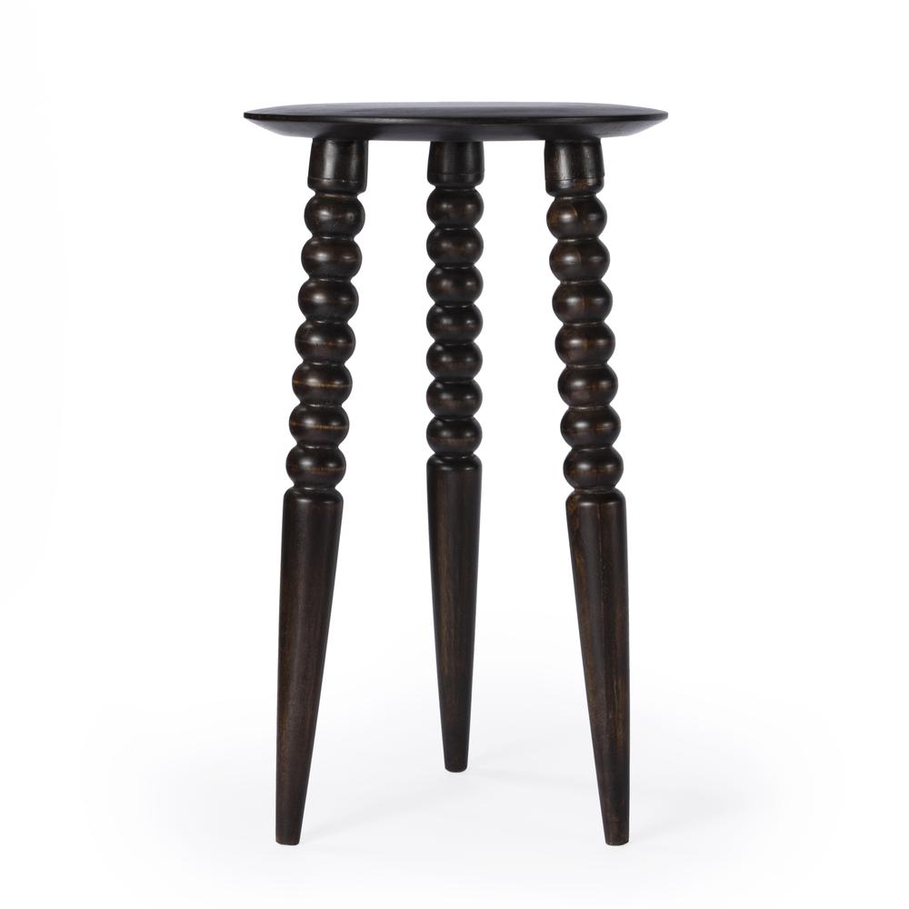 Fluornoy Wood Side Table, Dark Brown. Picture 4