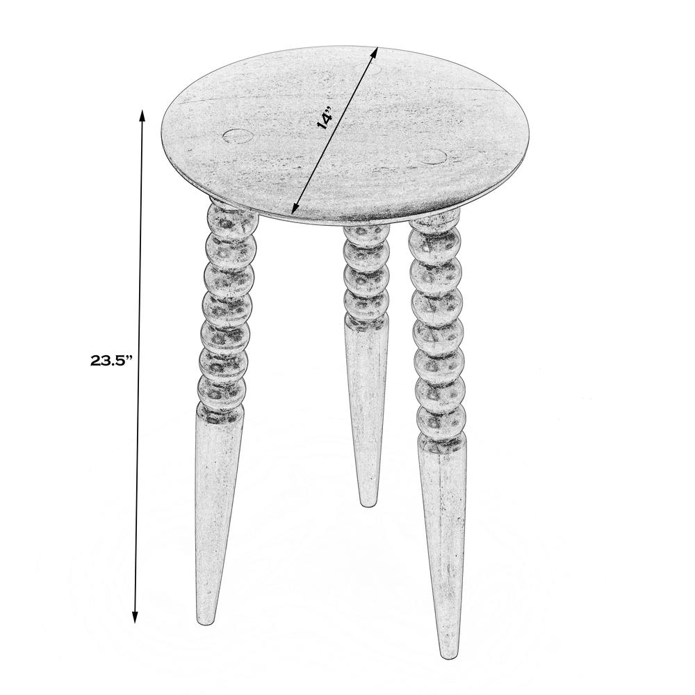 Fluornoy Wood Side Table, Dark Brown. Picture 6
