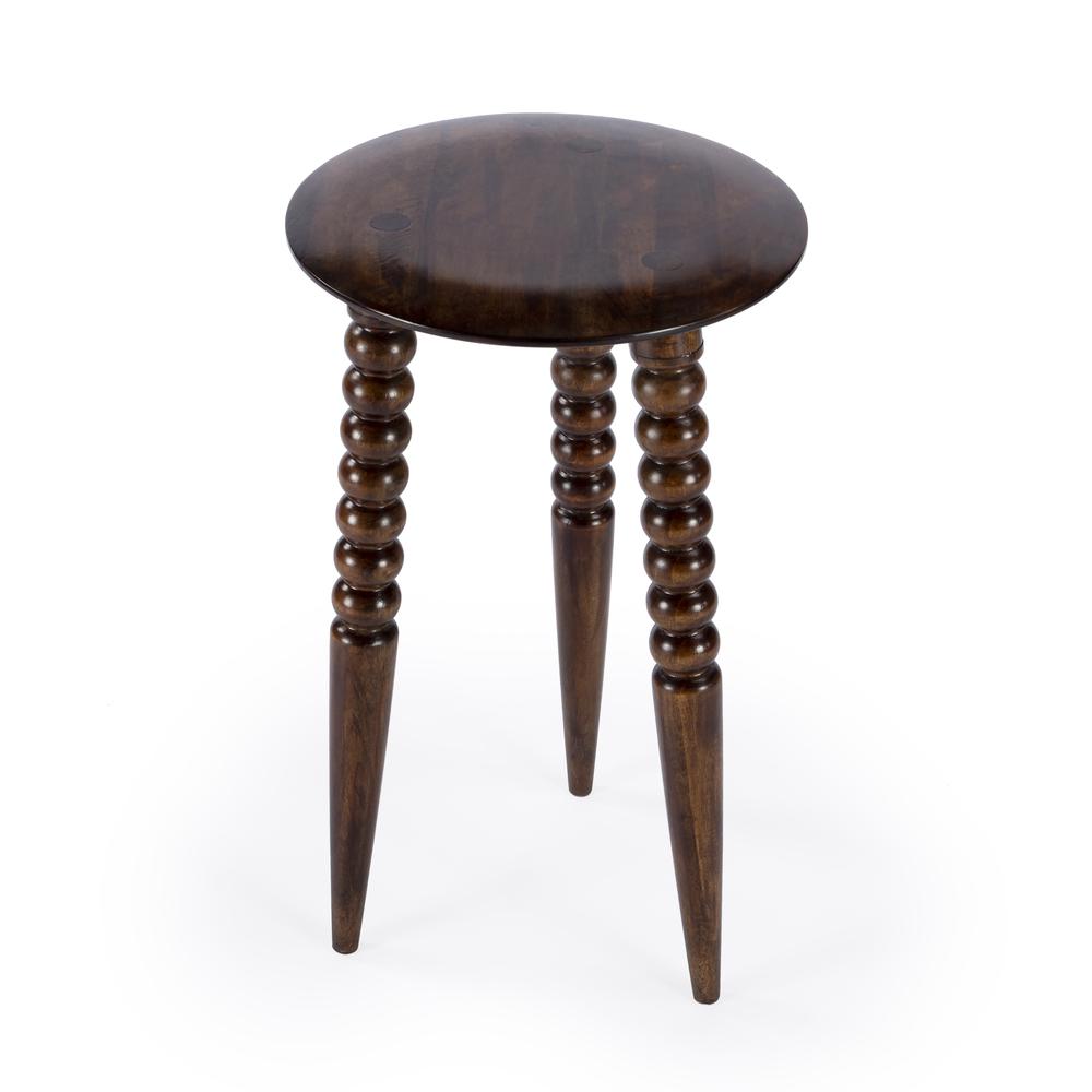 Fluornoy Wood Side Table, Medium Brown. Picture 1