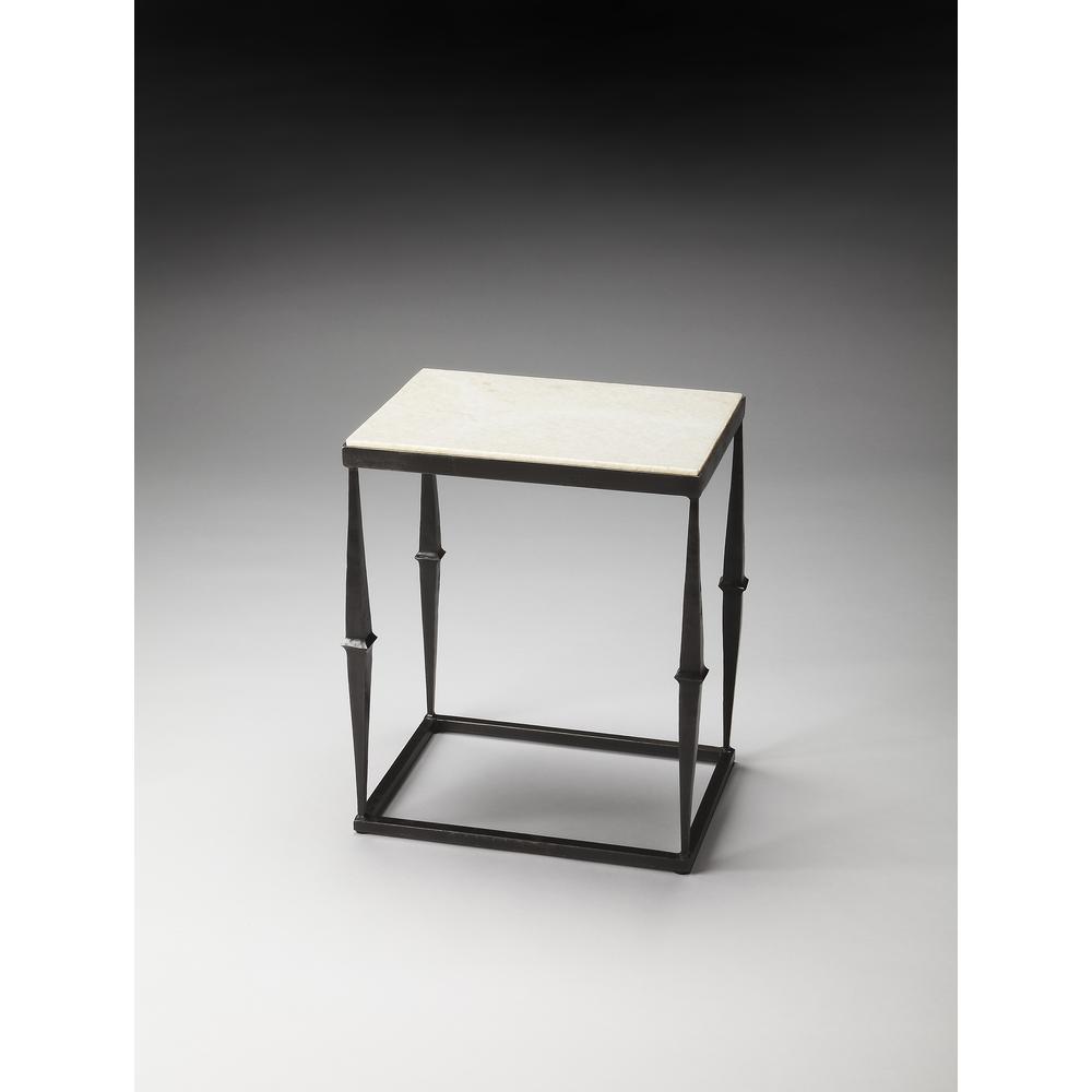 Jacoby Marble Side Table, Multi-Color. Picture 2