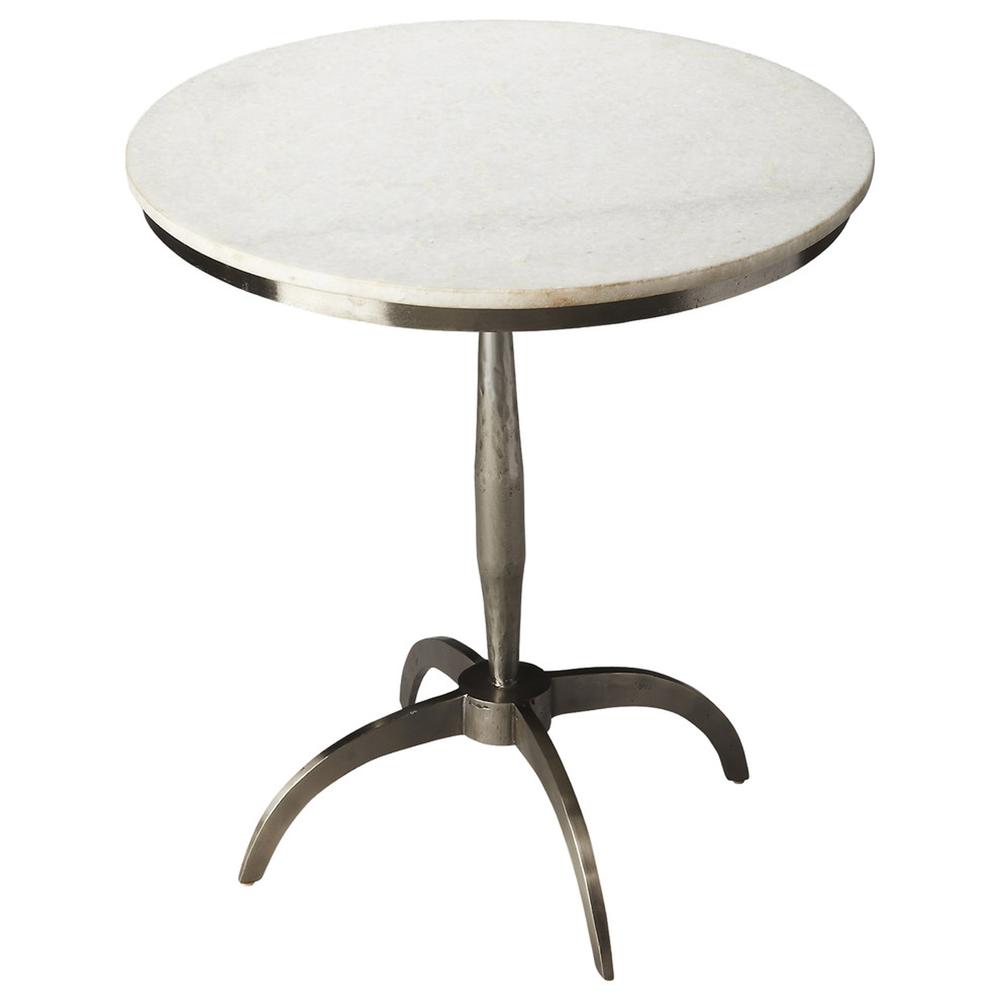 Palmilla Marble & Metal Side Table, Multi-Color. Picture 1
