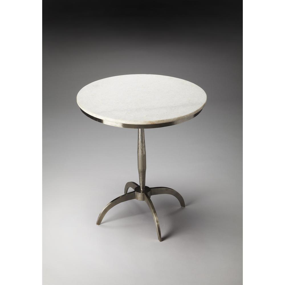 Palmilla Marble & Metal Side Table, Multi-Color. Picture 2
