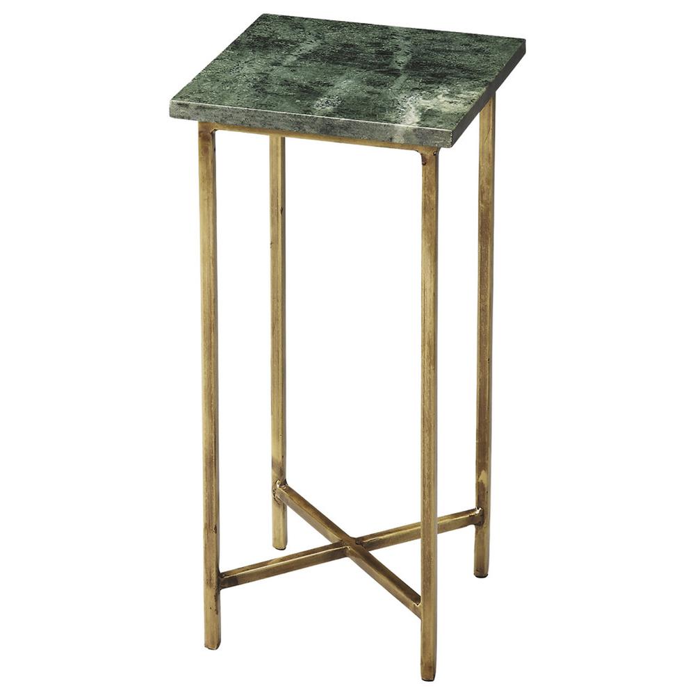 Versilia Green Marble Scatter Side  Table, Green. Picture 1