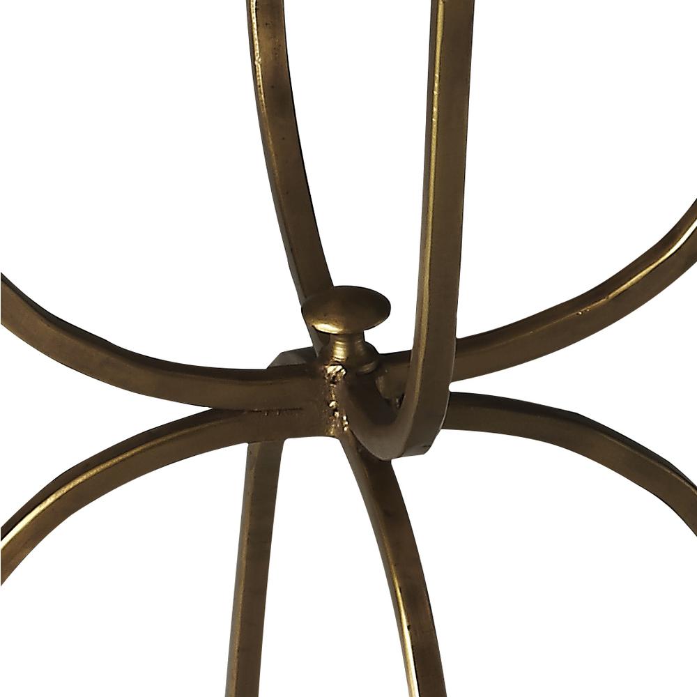 Hager Marble & Metal Side Table, Multi-Color. Picture 2