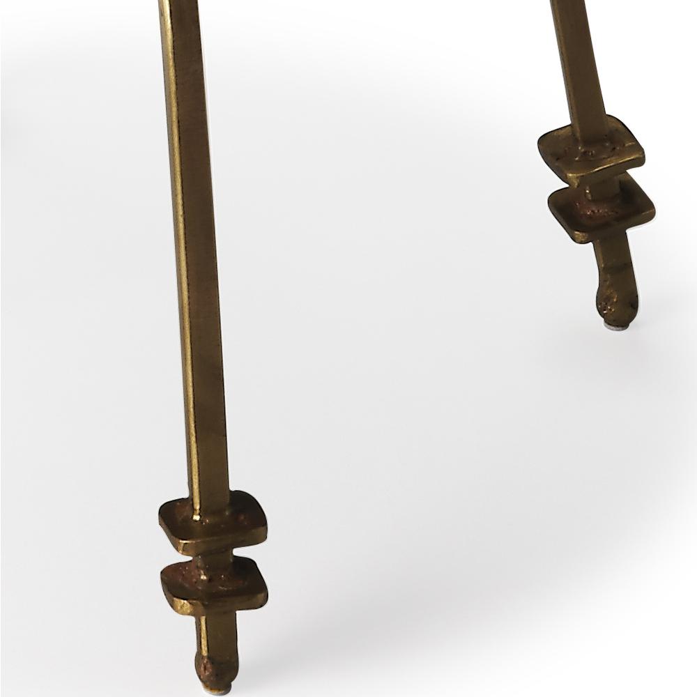 Hager Marble & Metal Side Table, Multi-Color. Picture 3