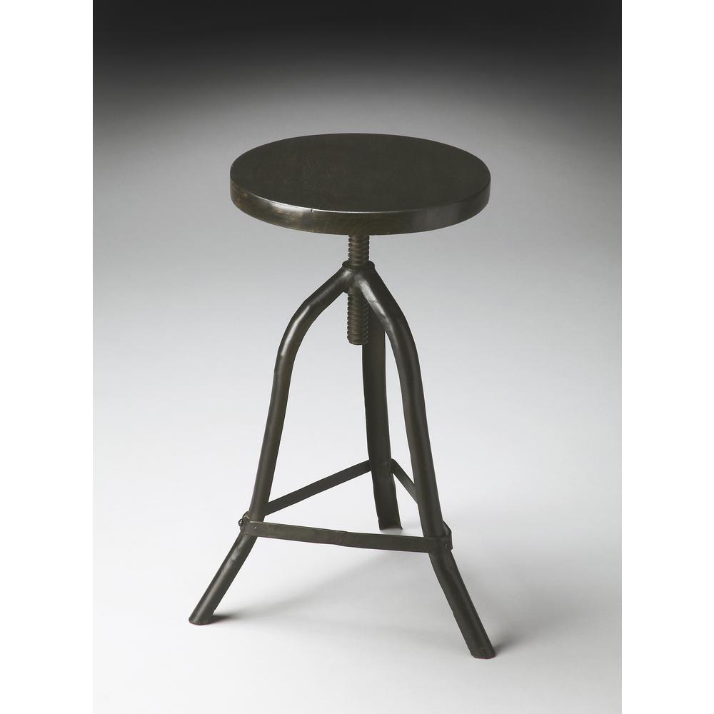 Fullerton Round Swivel 26"  Counter Stool, Black. Picture 1