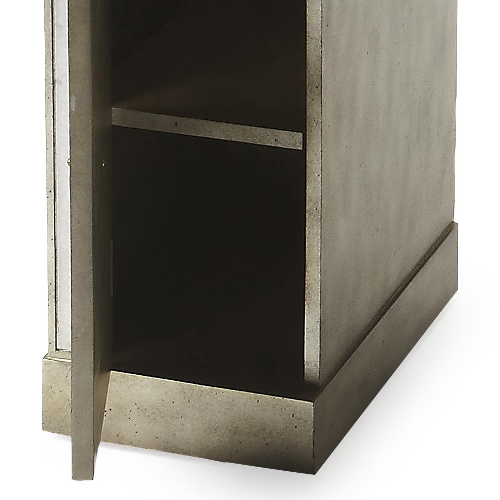 Celeste Mirrored Vanity Table, Silver. Picture 5