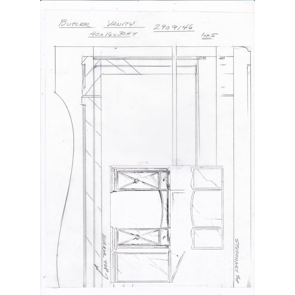 Celeste Mirrored Vanity Table, Silver. Picture 6