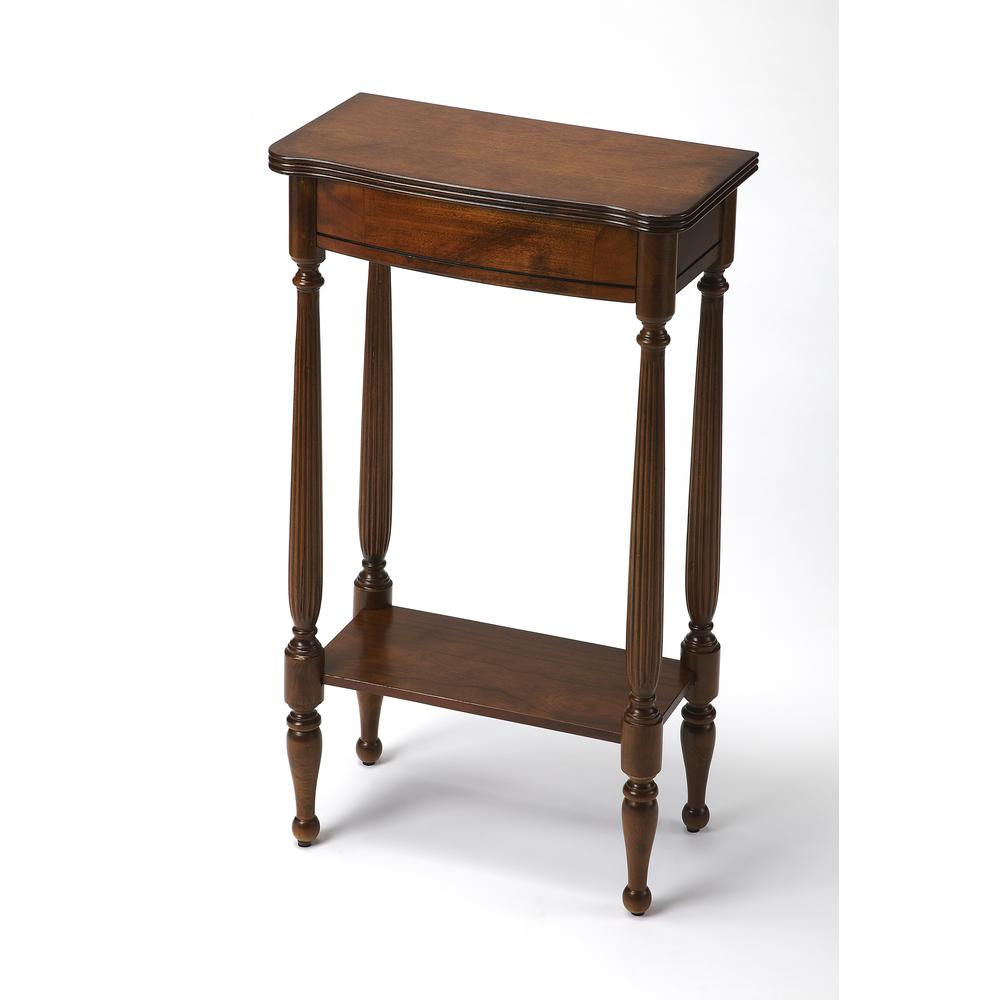 Whitney Console Table, Medium Brown. Picture 1
