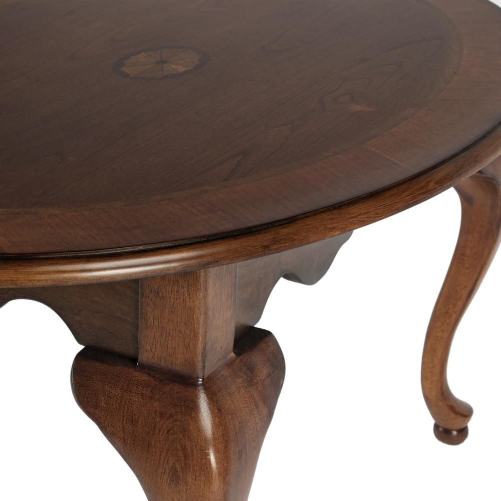 Grace Oval 4 Legs Coffee Table, Medium Brown. Picture 5