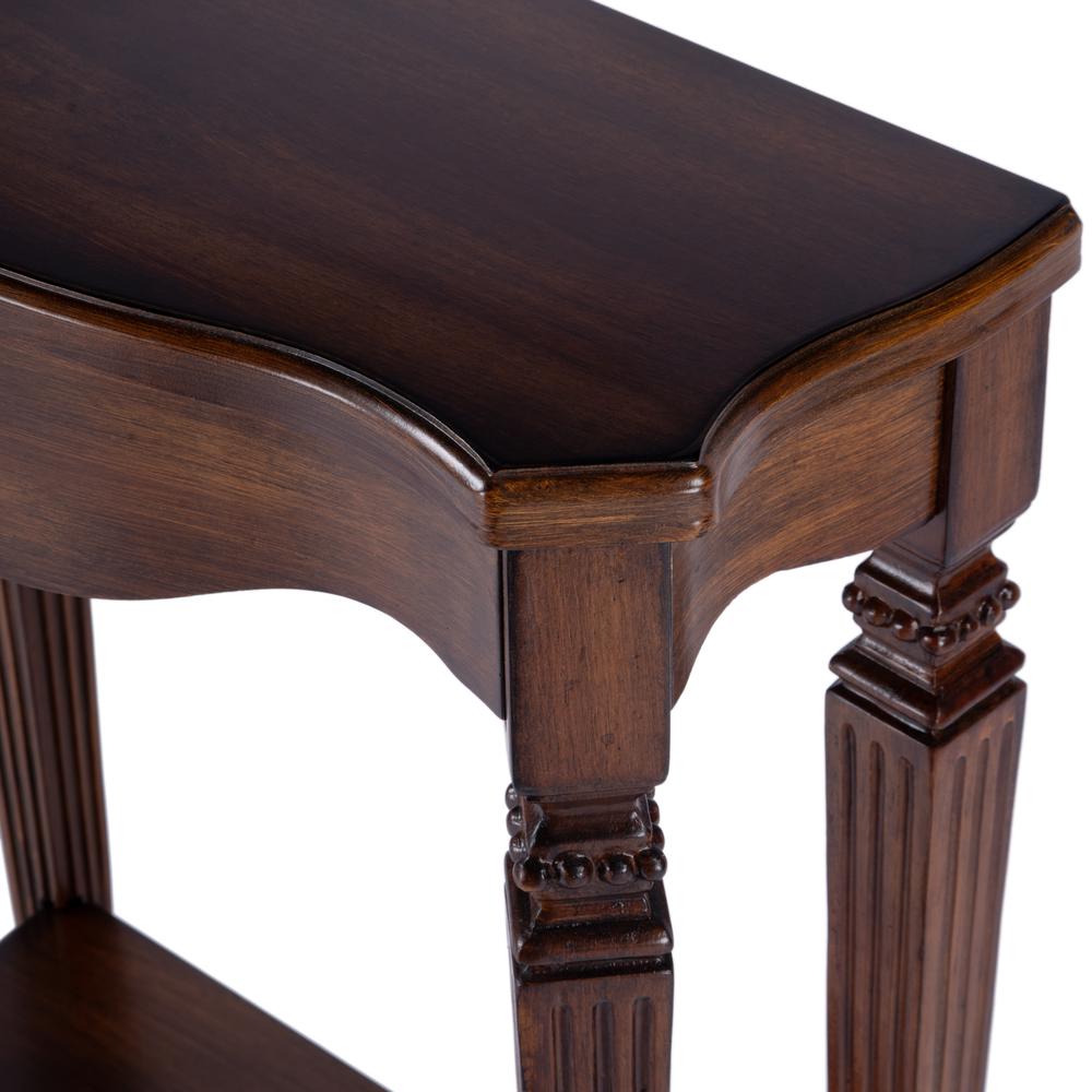 Cheshire Ballerina 22" Console Table, Medium Brown. Picture 2