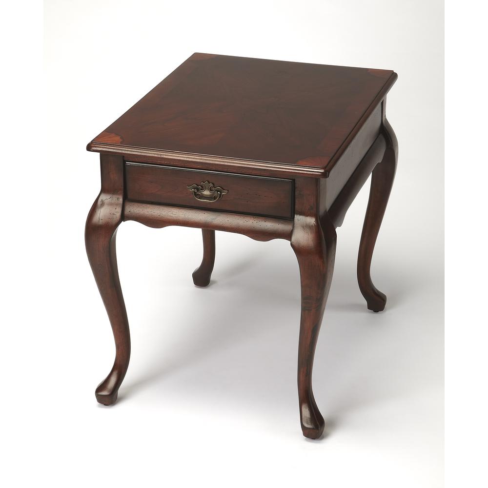 Grace End Table, Dark Brown. Picture 1