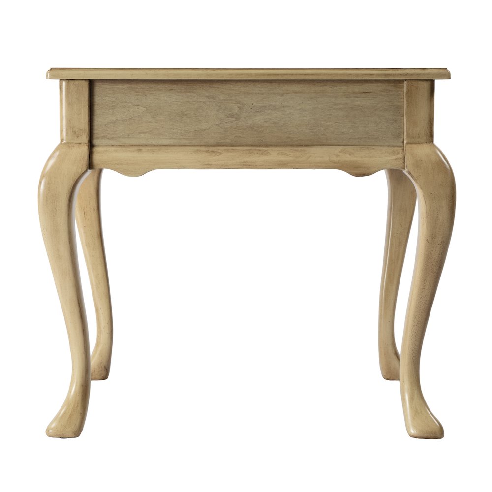 Grace 1-Drawer End Table, Beige. Picture 4