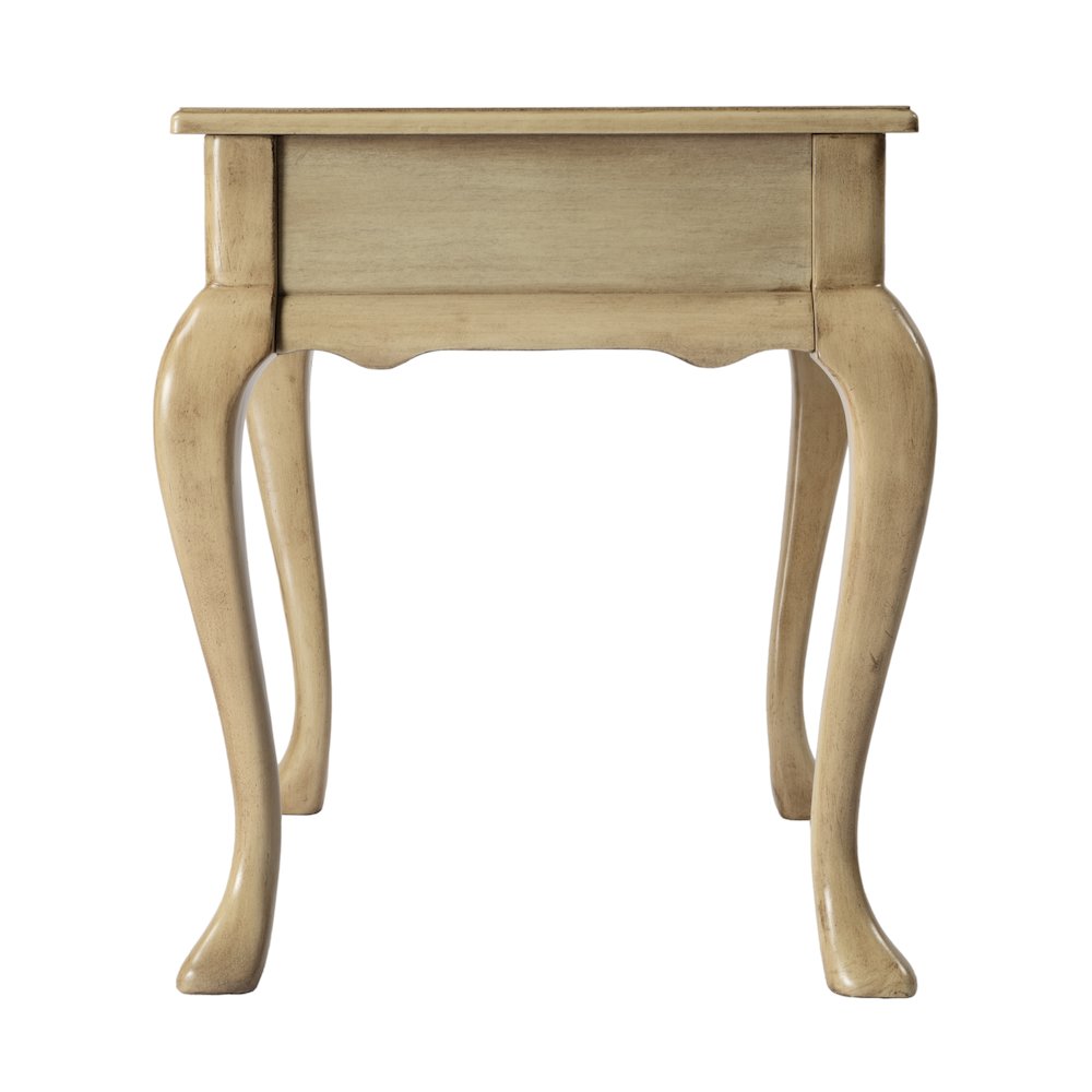 Grace 1-Drawer End Table, Beige. Picture 5