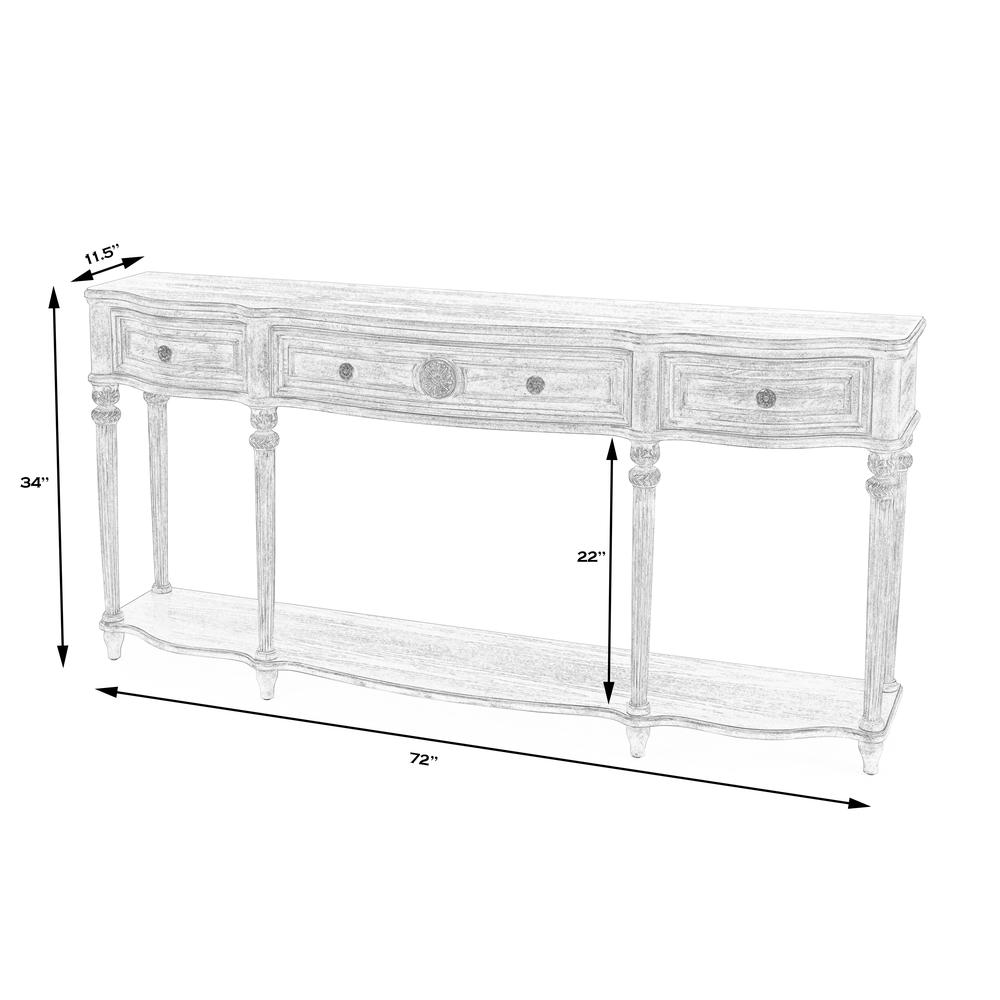 Peyton Console Table, Gray, Natural. Picture 11