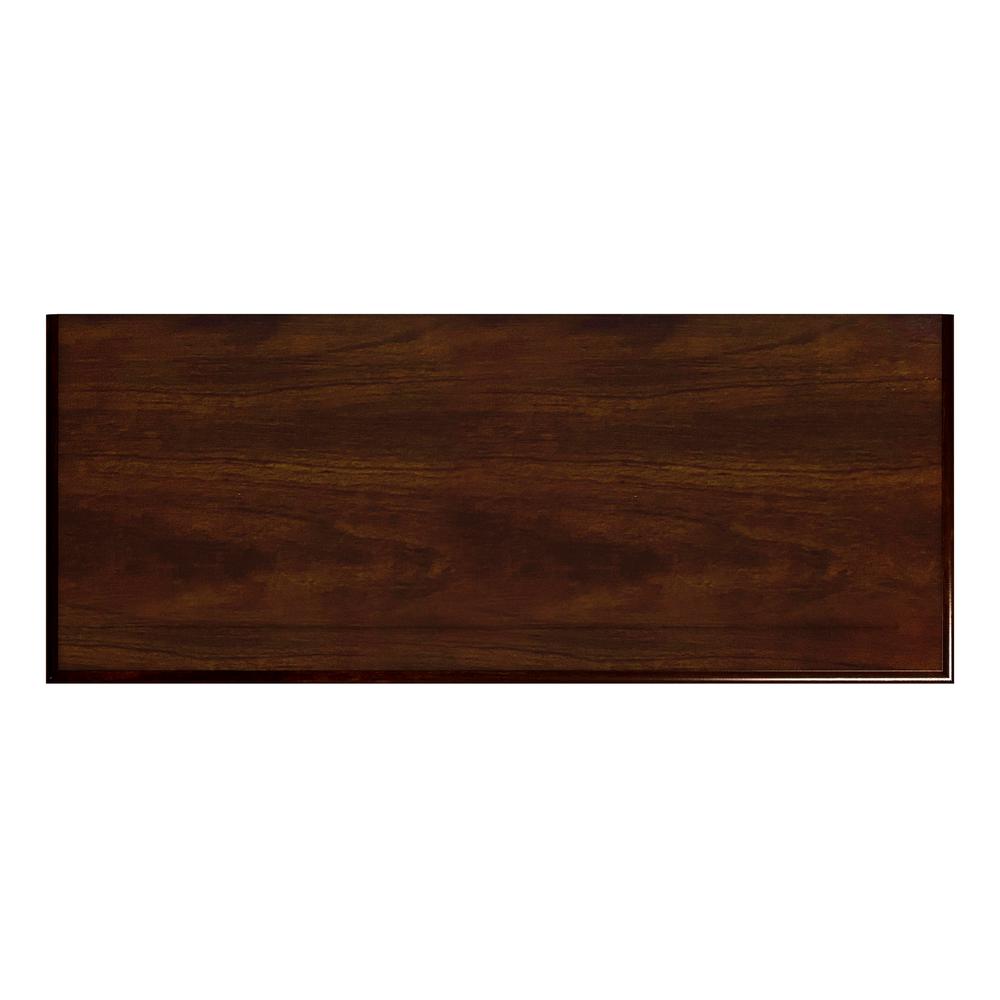Newport 32"W 2 Shelf Bookcase, Dark Brown. Picture 5